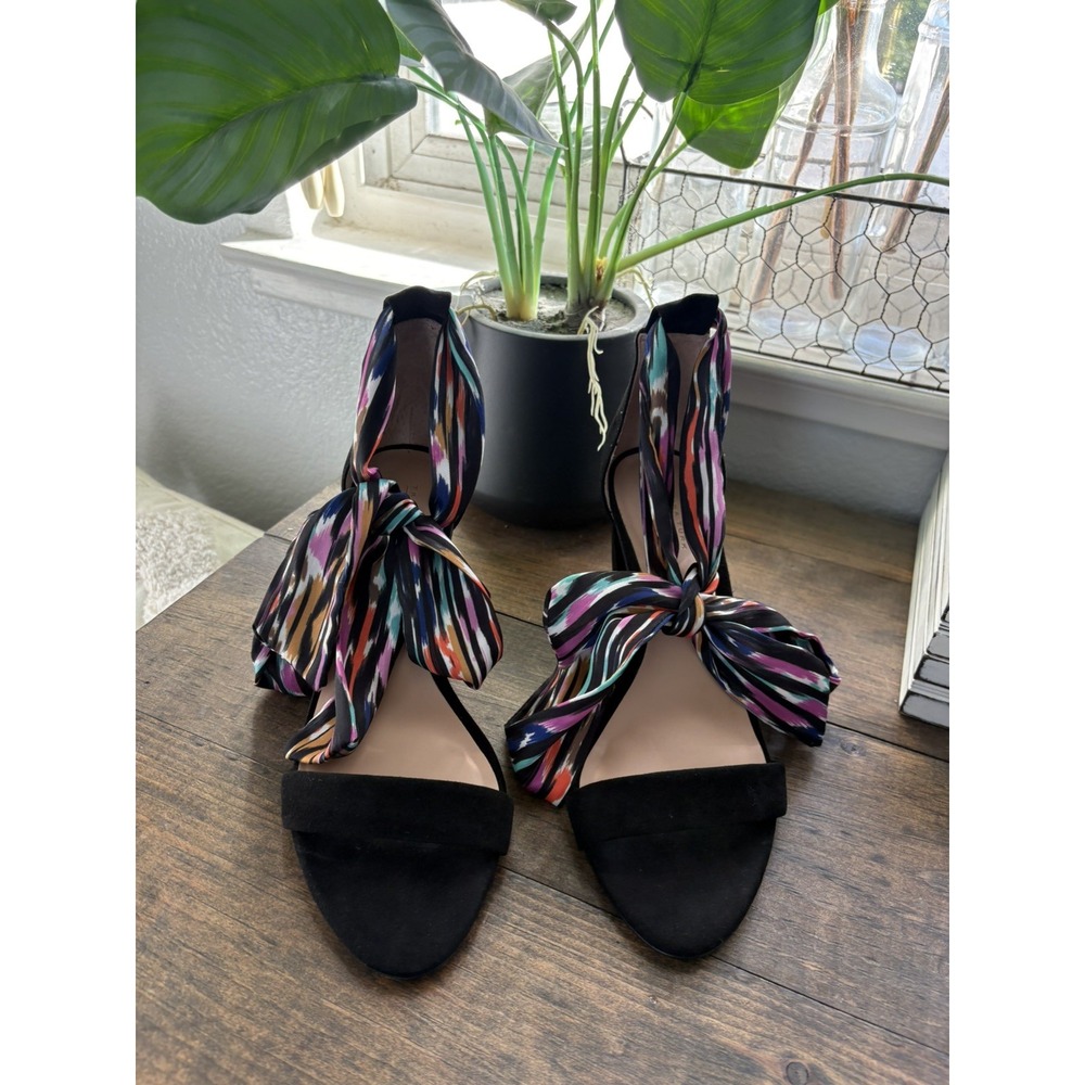 Trina Turk X Inc Collaboration Kanata Batik Ankle Strap Shoes 8 Medium